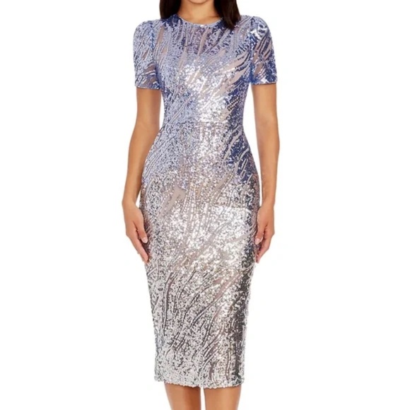 Dress The Population - Lia Midi Dress - Picture 1 of 14